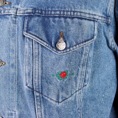 El Charro Giacca di Jeans Uomo Vintage