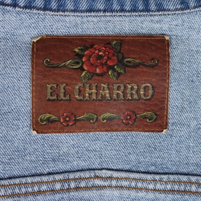 El Charro Giacca di Jeans Uomo Vintage