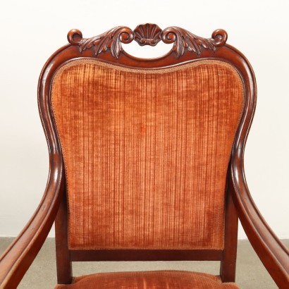 Paar Schlafzimmersessel, Zwei Louis Philippe-Sessel