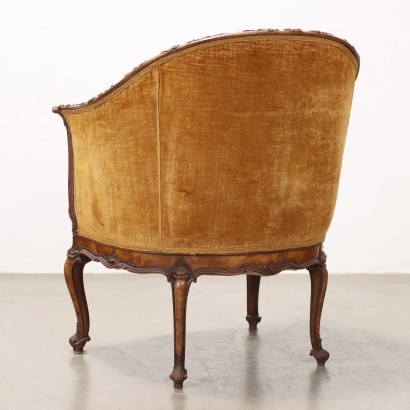 Coppia poltrone chippendale,Coppia Poltrone in Stile Chippendale