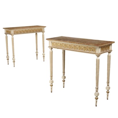 Coppia Consolle in Stile Neoclassico