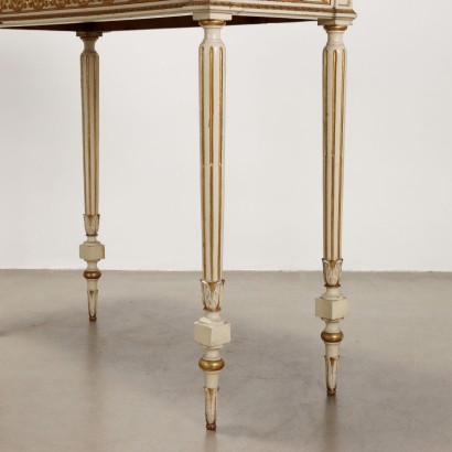 Coppia consolle laccate e dorate,Coppia Consolle in Stile Neoclassico