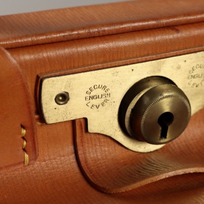 Maleta vintage de cuero inglesa