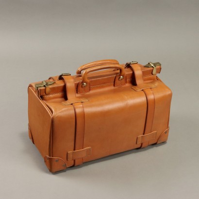 Maleta vintage de cuero inglesa