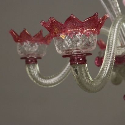 Lampadario,Lampadario Veneziano in Vetro Soffiato