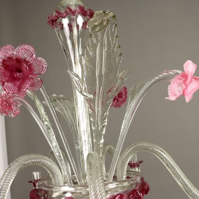 Lampadario,Lampadario Veneziano in Vetro Soffiato