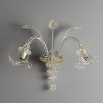 COPPIA DI APPLIQUES,Coppia di Appliques in Vetro Soffiato