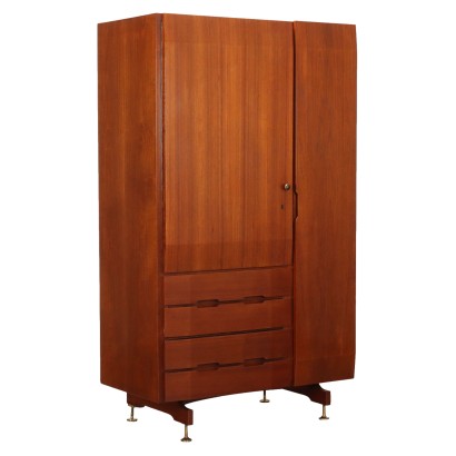 1960er Teakholz-Garderobenschrank, 1960er Teakholz-Garderobenschrank, 1960er Teakholz-Garderobenschrank, 1960er Teakholz-Garderobenschrank
