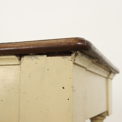 Tisch, Tannentisch, Lackierter Tannentisch