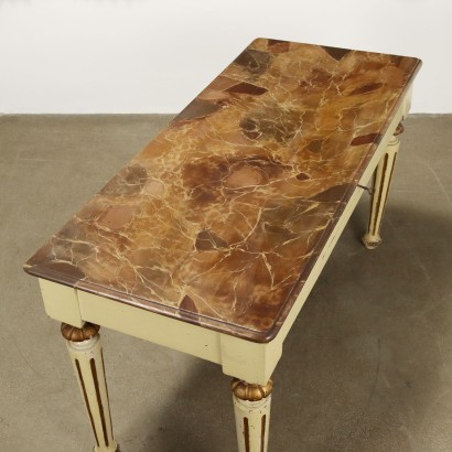 Tisch, Tannentisch, Lackierter Tannentisch