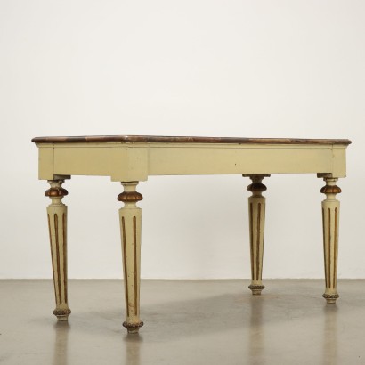 Tisch, Tannentisch, Lackierter Tannentisch