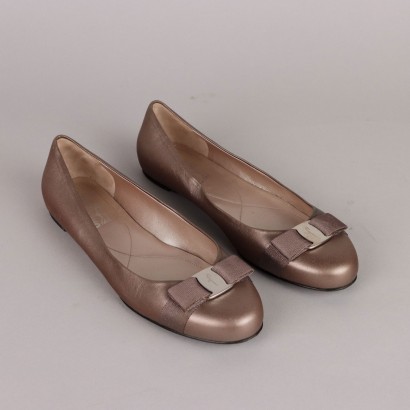 Ferragamo Ballerine Rosa Antico