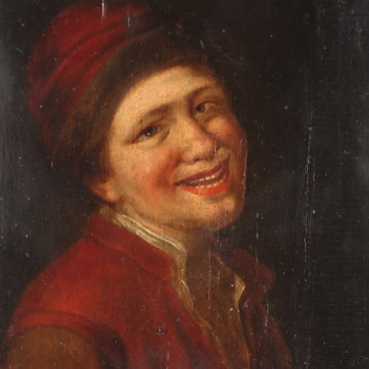 Malen mit lachendem Gesicht