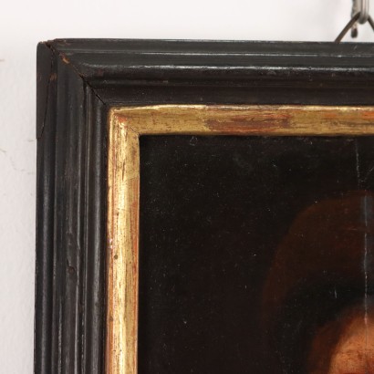 Pintura con niño llorando