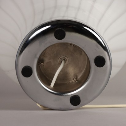 70er Jahre Lampe aus mundgeblasenem Glas