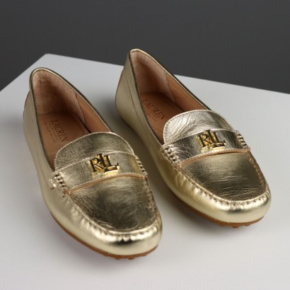 Ralph Lauren Gold Loafers