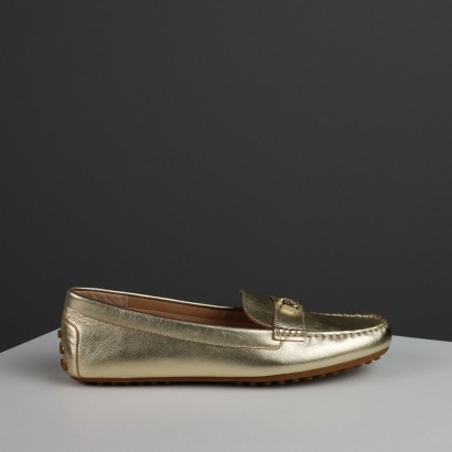 Ralph Lauren Gold Loafers