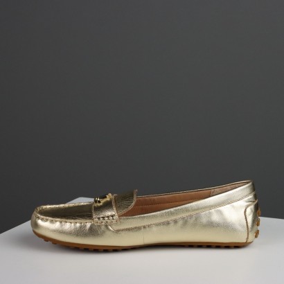 Ralph Lauren Gold Loafers