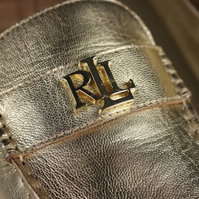 Ralph Lauren Gold Loafers