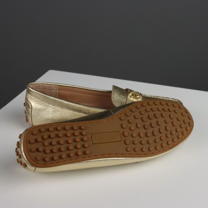 Ralph Lauren Gold Loafers