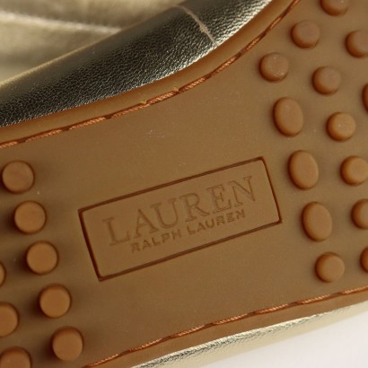 Ralph Lauren Gold Loafers
