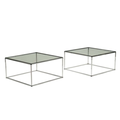 Tavolini in Vetro Anni 80