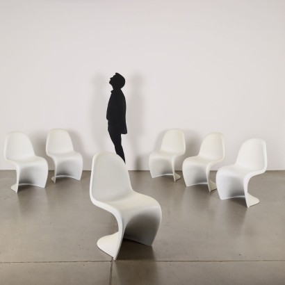 Sei Sedie Stile Panton Chair