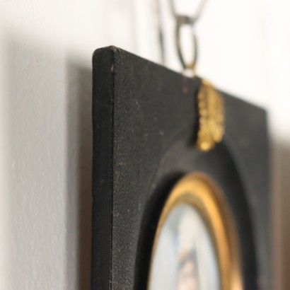 Dipinti Coppia di Miniature con ritratto,Coppia di miniature con ritratti di Au