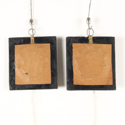 Dipinti Coppia di Miniature con ritratto,Coppia di miniature con ritratti di Au