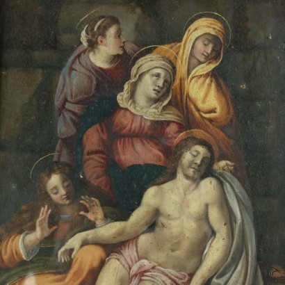 Pintura Lamentación sobre Cristo Muerto