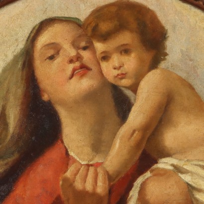 Dipinto Madonna con Bambino,Domenico Morelli