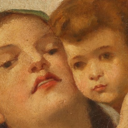 Dipinto Madonna con Bambino,Domenico Morelli