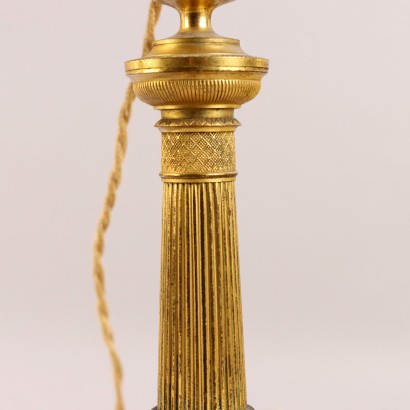 Coppia di Candelieri in Bronzo Dorato