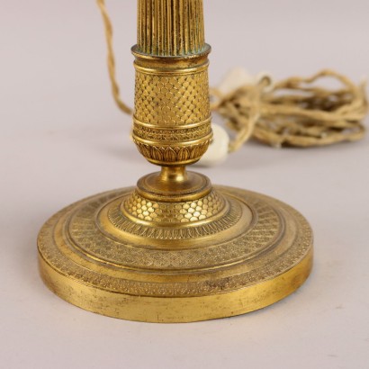 Coppia di Candelieri in Bronzo Dorato