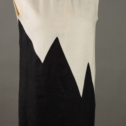 Pierre Cardin Abito Vintage Bianco e N