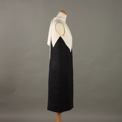 Pierre Cardin Abito Vintage Bianco e N