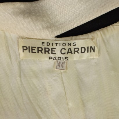 Pierre Cardin Abito Vintage Bianco e N