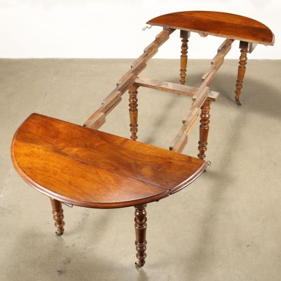 TAVOLO A BANDELLE,Tavolo a Bandelle in Noce