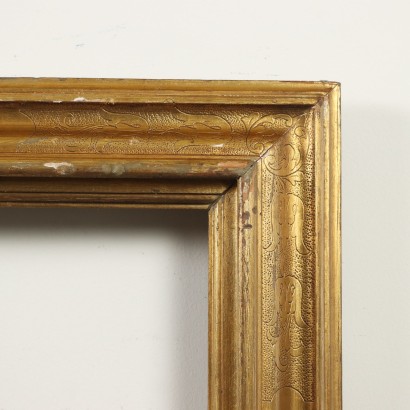 Marco dorado de principios del siglo XX, marco de estilo barroco