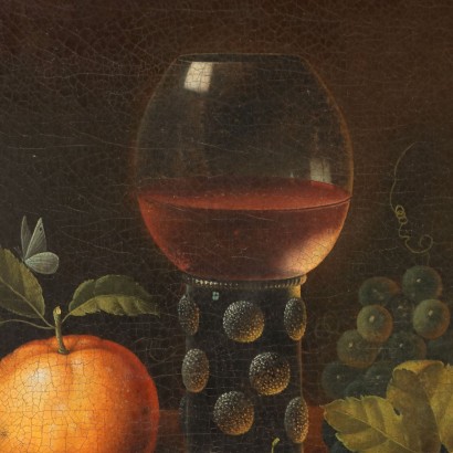 Dipinto Natura morta con Frutta e Cali,Natura morta con frutta e calice