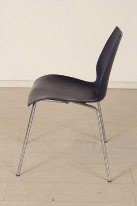 Sedie kartell Vico Magistretti, monoscocca in polipropilene, acciaio cromato, buone condizioni, piccoli segni di usura