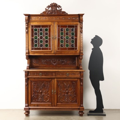 Credenza doppio corpo,Credenza doppio Corpo in Stile Neobarocc