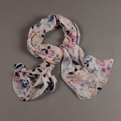 Ferragamo Sciarpa Vintage in Voile di Seta