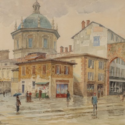 Dipinto Acquarello di Arturo Ferrari,San Lorenzo Milano,Arturo Ferrari,San Lorenzo Milano,Arturo Ferrari,San Lorenzo Milano,Arturo Ferrari,San Lorenzo Milano,Arturo Ferrari,San Lorenzo Milano,Arturo Ferrari