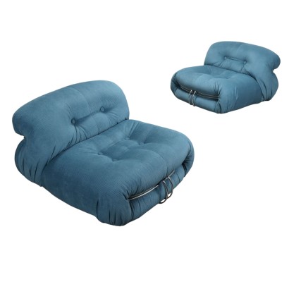 Cassina Soriana Armchairs Vintage Design Afra & Tobia Scarpa 1970s