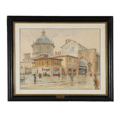 Dipinto Acquarello di Arturo Ferrari