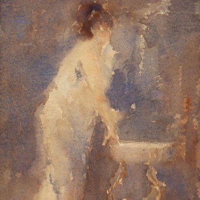 Acquerello,Dipinto di Tranquillo Cremona,Figura femminile,Tranquillo Cremona,Tranquillo Cremona,Tranquillo Cremona,Tranquillo Cremona,Tranquillo Cremona,Tranquillo Cremona