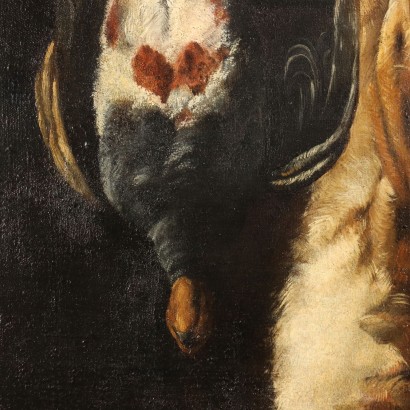 Dipinto Natura Morta con Lepre e Anitr,Natura morta con lepre e anitra