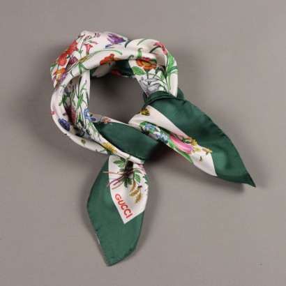 Gucci Vintage Floral Scarf