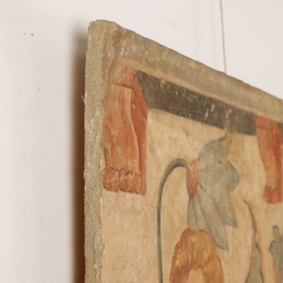 Dipinto Finto Affresco,Grottesca con putti,Dipinto Finto Affresco